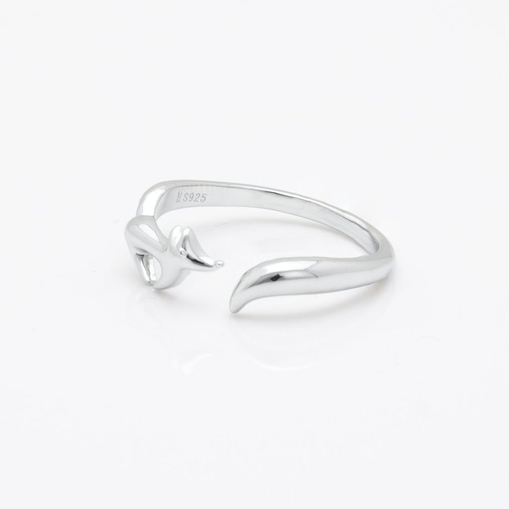 Fox Ring Sterling Silver - Picture 2 of 3
